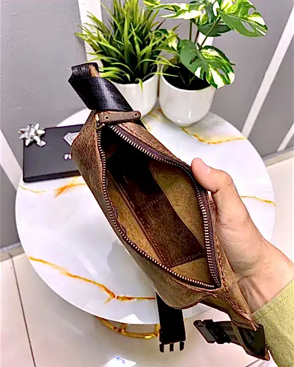 Gerçek Deri Çanta Kahve Renk 2035