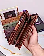 Büyük Cüzdan Telefon Bölmeli Fındık Renk 2040 Büyük Cüzdan Telefon Bölmeli Fındık Renk 2040