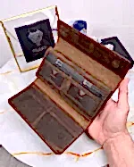 Süs Dikişli Kahve Renk Hakiki Deri Cüzdan 2022