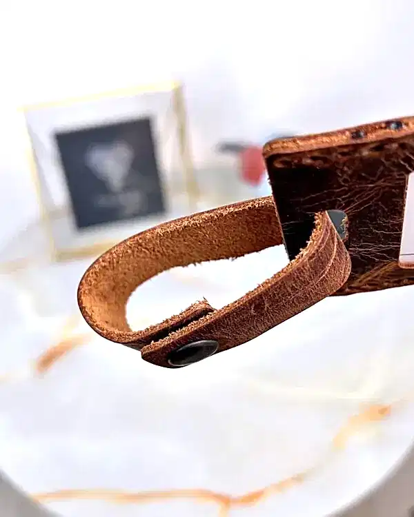 Deri Pasaport Kılıfı ve Valiz Etiketi Fındık Renk 2038