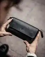 IMG_6395 Erkek El Çantası Hakiki Deri Premium Siyah 2056