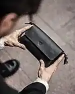 IMG_6410 Erkek El Çantası Hakiki Deri Premium Siyah 2056