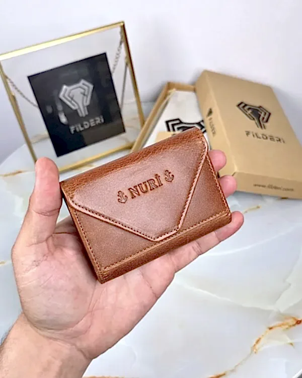 Akordiyon Kartlık Taba Renk Hakiki Deri 2063