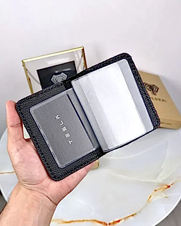 Deri Ruhsat Kılıfı Hakiki Deri Siyah Renk 2060