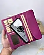 Kadın Cüzdan Yumuşak Deri Koyu Pembe Renk 2049