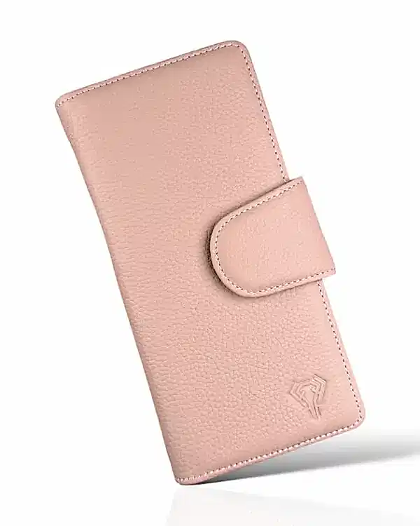 Büyük Cüzdan Hakiki Deri Pudra Renk 2069