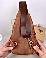 Created with RNI Films app. Profile 'None' Eskitme Deri Omuz ve Çapraz Askılı Çanta Fındık Renk 2083