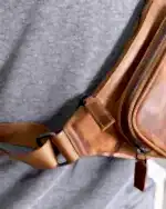 Created with RNI Films app. Profile ‘None’ Hakiki Deri Çapraz Çanta Cross Body Çanta - Fındık - 2085