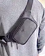 Hakiki Deri Çapraz Çanta Cross Body Çanta - Siyah - 2085