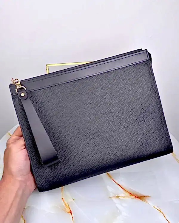 Kadın El Çantası Hakiki Deri 2096 - Siyah