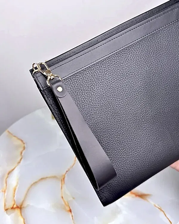 Kadın El Çantası Hakiki Deri 2096 - Siyah