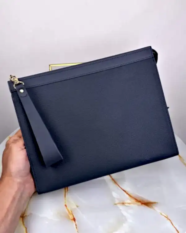 Kadın El Çantası Hakiki Deri 2096 - Lacivert