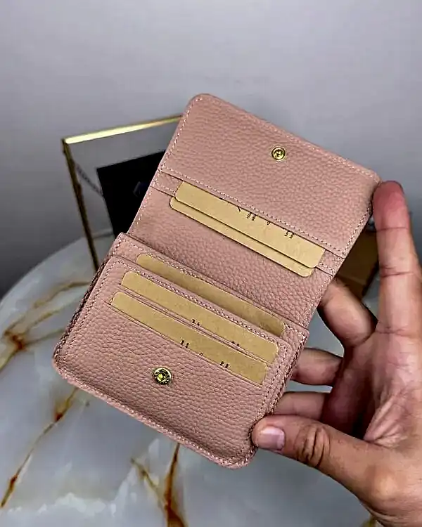 Hakiki Deri Kadın Kartlık 2098 - Pudra