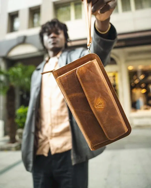 Lüks Çanta Hakiki Deri Premium Seri 2082 - Fındık