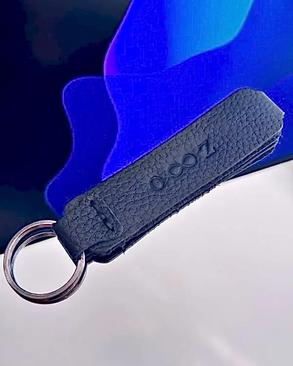 Deri Anahtarlık Siyah Renk