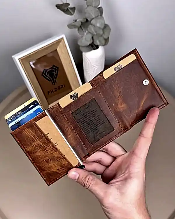Mekanizmalı Cüzdan – Fındık Hakiki Deri | 2001