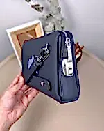 Şifreli Erkek El Çantası – Hakiki Deri Lacivert | 2105