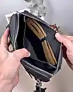 Created with RNI Films app. Profile 'None' Şifreli Erkek El Çantası – Hakiki Deri Mat Siyah | 2105