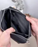 Created with RNI Films app. Profile 'None' Şifreli Erkek El Çantası – Hakiki Deri Mat Siyah | 2105