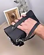 Created with RNI Films app. Profile 'None' Şifreli Erkek El Çantası – Hakiki Deri Mat Siyah | 2105