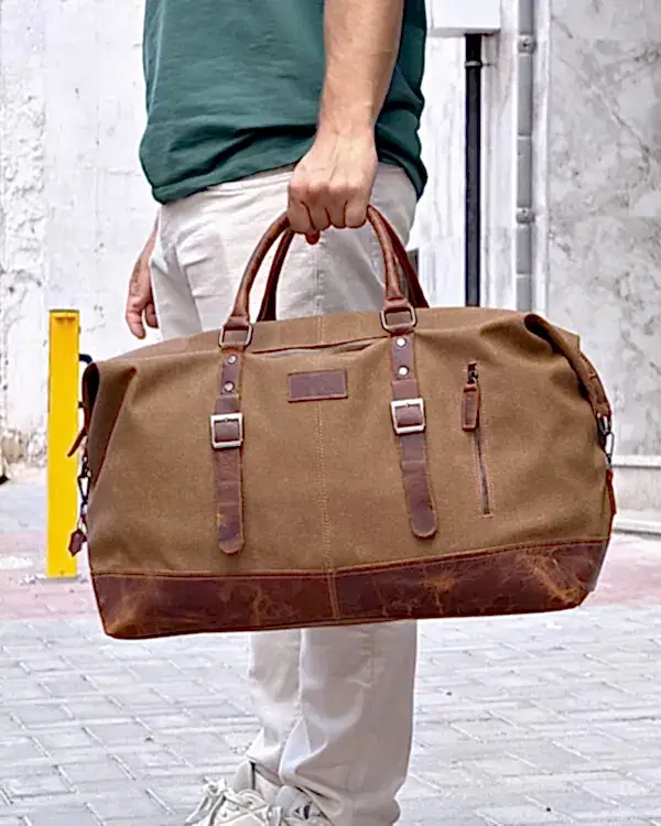 Seyahat Valizi – Eskitme Deri Garnili | 2113