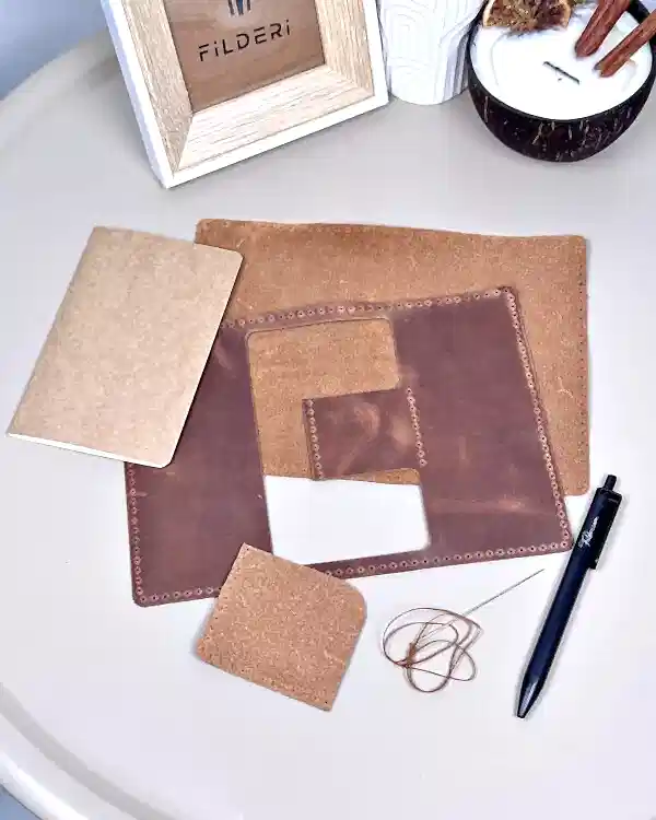 Kendin Yap Deri Hobi Seti – Defter Kılıfı DIY - 0001