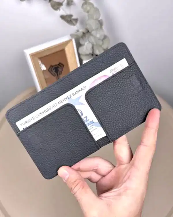 İnce Mıknatıslı Kartlık – Mat Siyah | 2116
