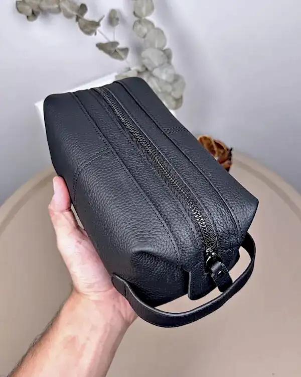 Hakiki Deri El Çantası – Siyah Renk | 2057