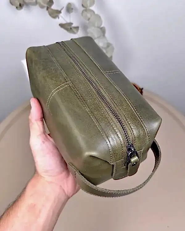 Hakiki Deri El Çantası – Yeşil Renk | 2057