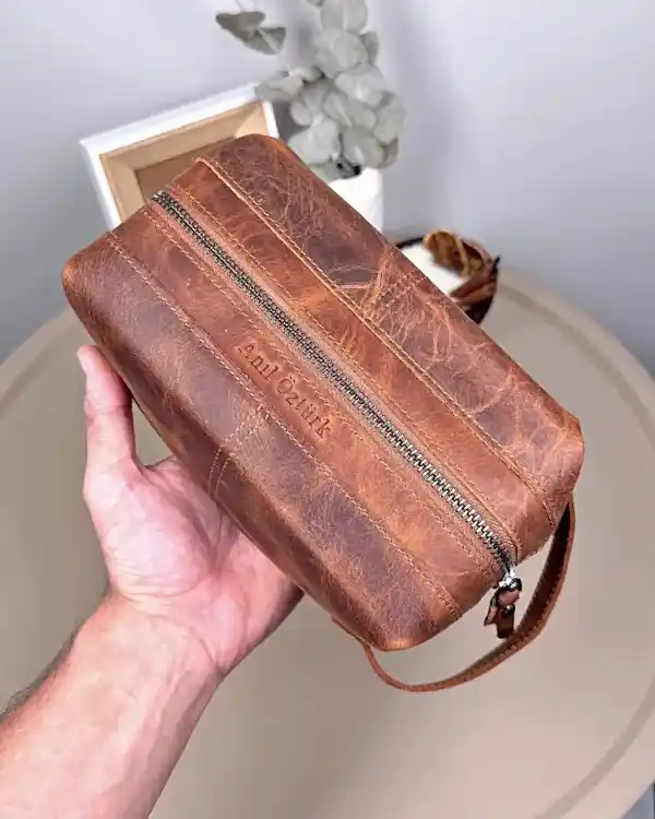 Hakiki Deri El Çantası – Fındık Renk | 2057