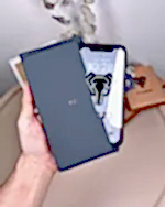 Lacivert Hakiki Deri, Telefon Bölmeli Büyük Fermuarlı Cüzdan | 2040