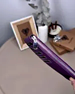 Created with RNI Films app. Profile 'None' Hakiki Deri Uzun Kartlık – Fermuarlı, Mor | 2127