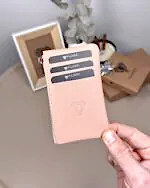 Hakiki Deri Kartlık – Slim , Fermuarlı,Pembe | 2126