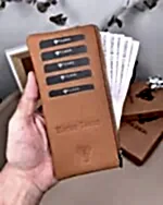 Hakiki Deri Uzun Kartlık – Fermuarlı, Taba | 2127