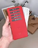 Hakiki Deri Uzun Kartlık – Fermuarlı, Kırmızı | 2127