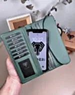 Kadın Cüzdan – Yeşil Yumuşak Hakiki Deri | 2049