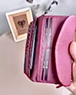 Created with RNI Films app. Profile 'None' Kadın Cüzdan – Bordo Yumuşak Hakiki Deri | 2049