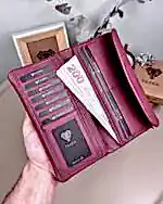 Created with RNI Films app. Profile 'None' Kadın Cüzdan – Bordo Yumuşak Hakiki Deri | 2049