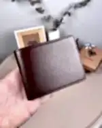 İsimli Erkek Cüzdan Hakiki Deri Parlak Kahve Renk 2016